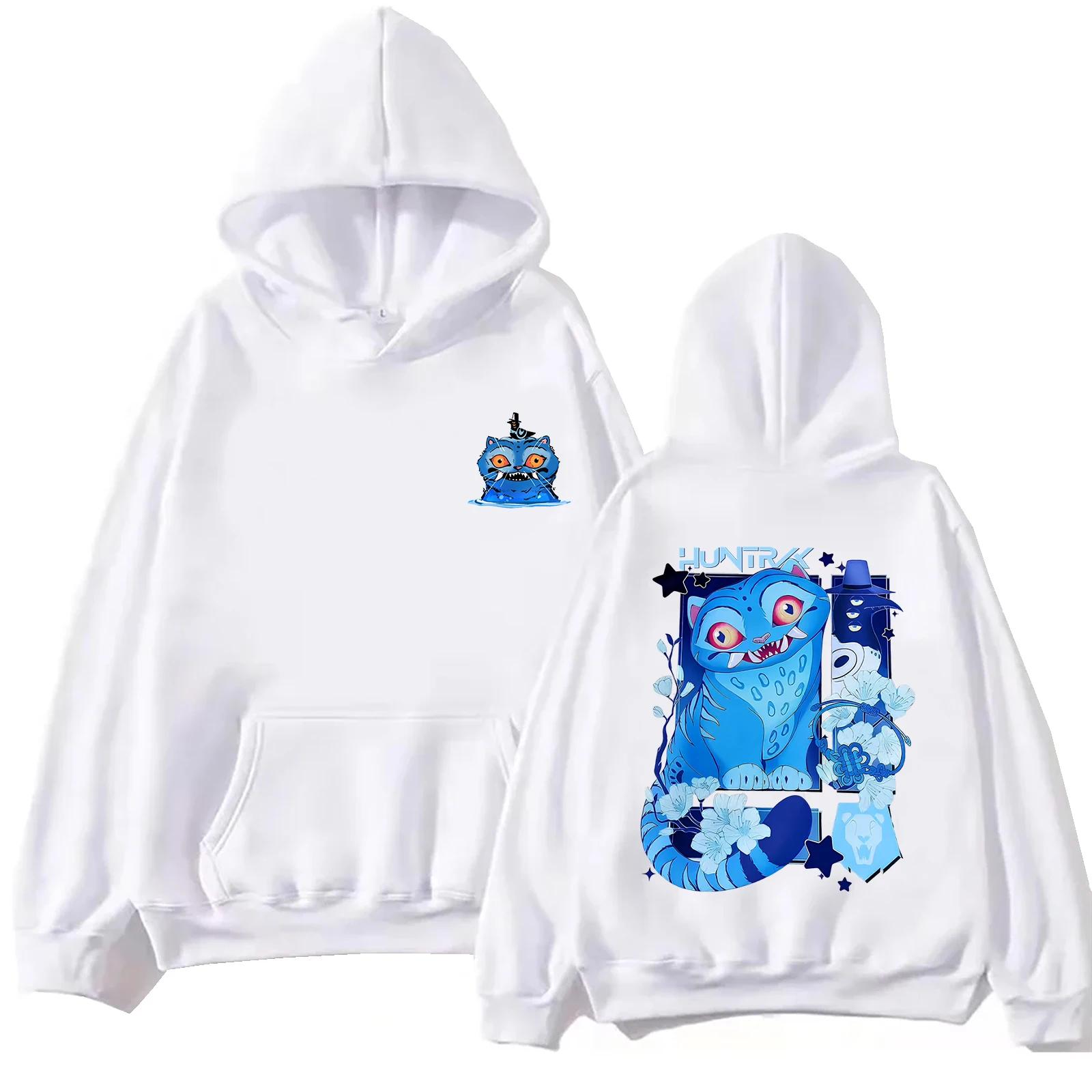 

2025 Kpop Devil Hunter Tiger Print Hoodie Pure Cotton Harajuku Hip-hop Pullover Millennium Clothing Fashion S