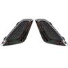 Front Bumper Cover Grille Trim Fog Light Covers Chrome Frame For Mitsubishi Outlander