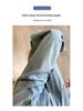 Women's Blue Wide-Leg Drape Jeans