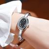 Hidden Buckle Design Bracelet Watch Oval Dial Wristwatch New Quartz Watch  for Women
