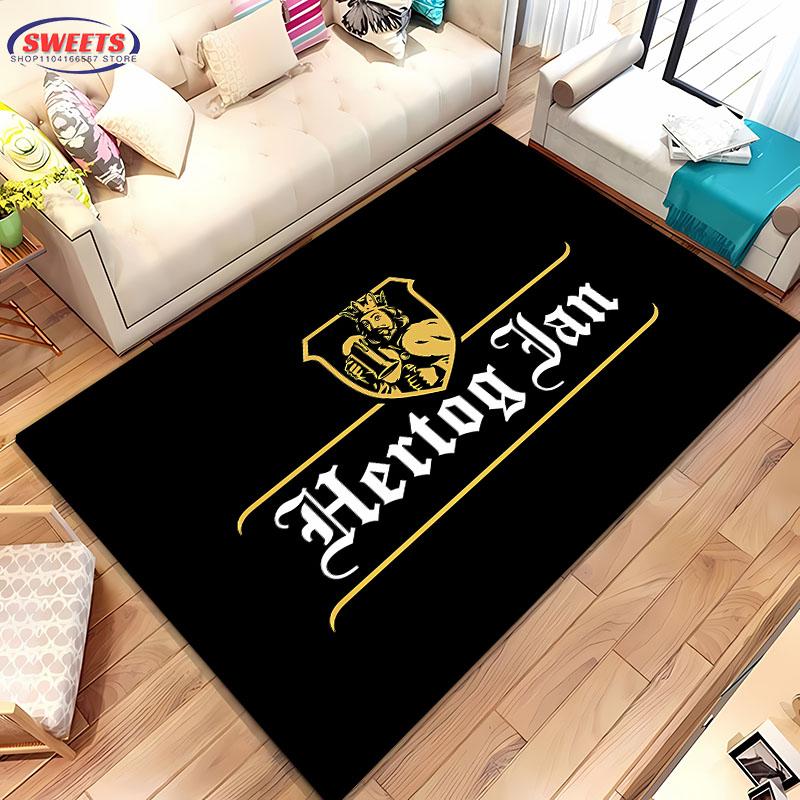 3D Printing H-Hertog Jan LOGO Large Carpet for Home Living Room  Kids Bedroom Mat Sofa Doormat Kitchen Floor Rug Anti-slip Decor