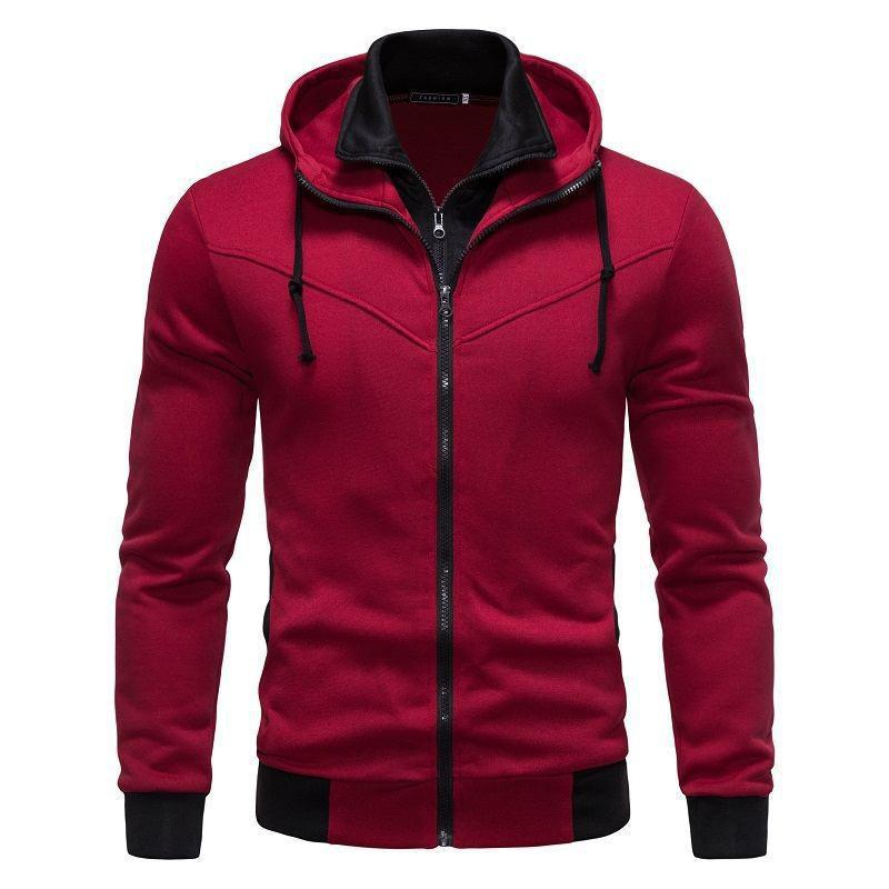 2026 Men s Slim Fit Color Block Two-Piece Style Hoodie Extra Large 2470₽