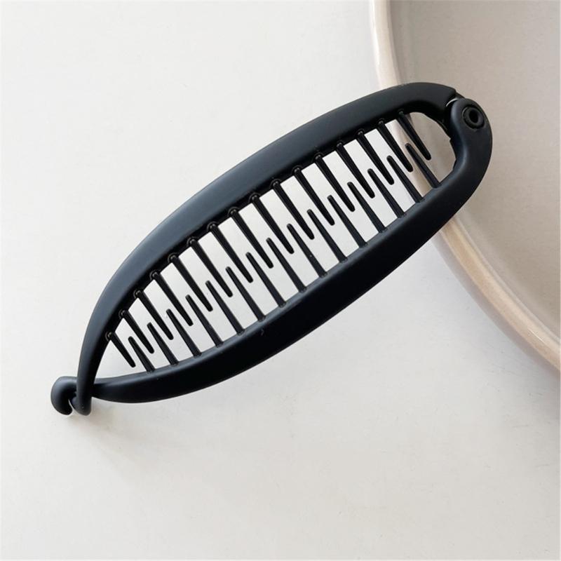 NonSlip Banana Hair Clip For Women Seamless Design Resin Hairpin For Ponytails Buns And Updos