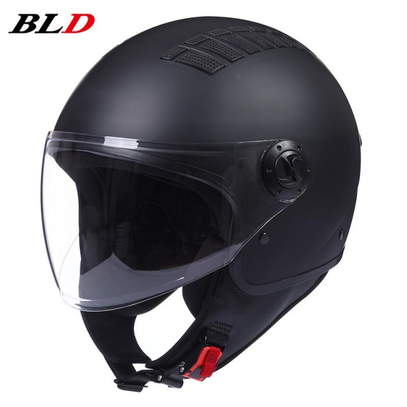 Lightweight Retro Cruiser Motorcycle Helmet Men Women Full Face DOT Approved Vintage Style
