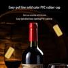 PVC Red Wine Bottle Heat-Shrink Cap with Easy-Pull Rubber Sleeve
