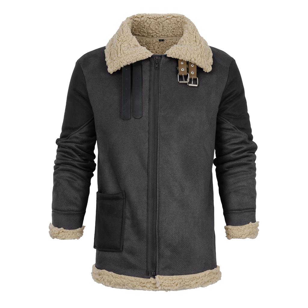 Men's Solid Color Zipper Pocket Hooded Sweatshirt Jacket Cardigan Men's Casual Jacket Cardigan