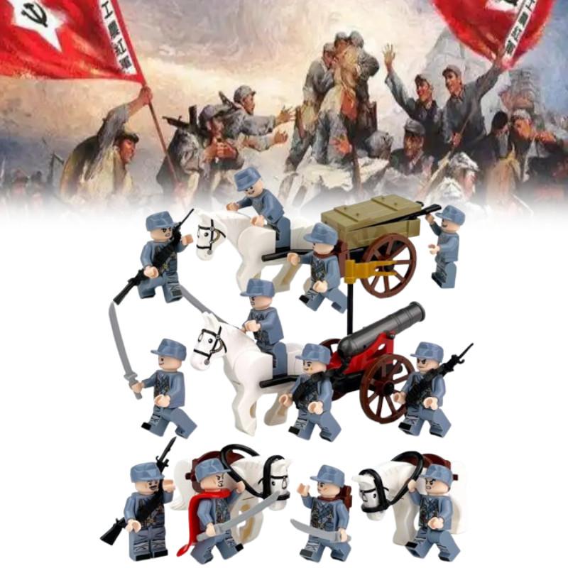 Soldaten Rote Armee Baustein-Set Actionfiguren Früherziehungsspielzeug Geschenk
