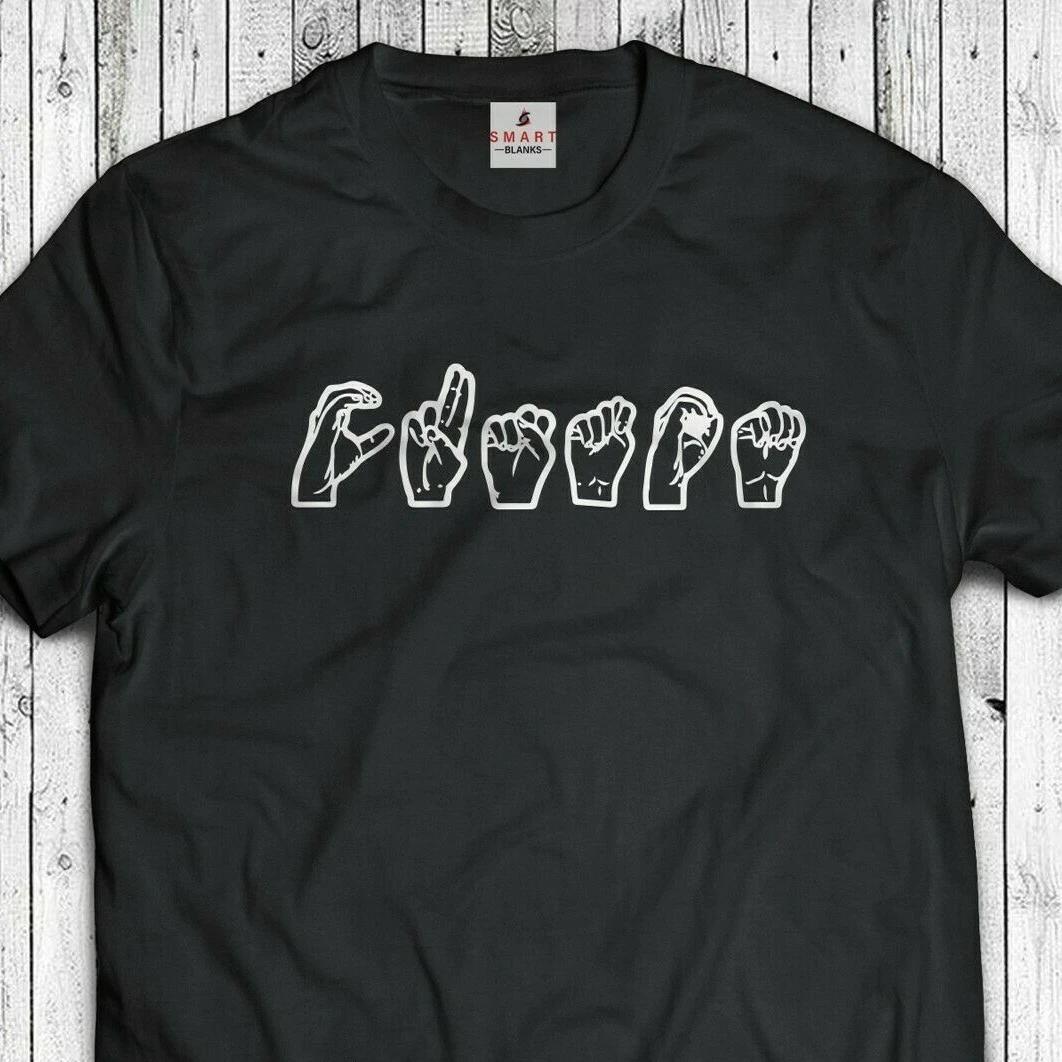Your Custom Text Sign Language T-shirt - International sign Shirt Your name M