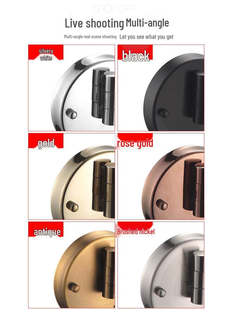LED Bathroom Vanity Mirror with Folding Makeup Light - Wall-Mounted for Home & Hotel Use