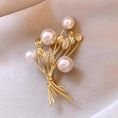 1pc Dainty Wheat Brooch for Women Men Chic Plant Brooches Pins Inlaid Zircon Jewelry Trendy Accessories Party Gifts