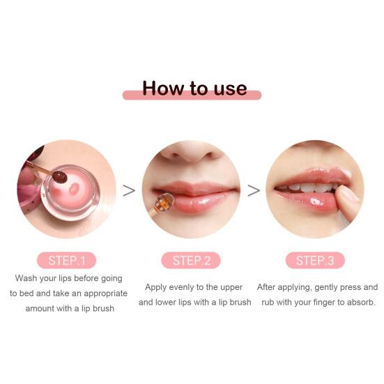 7.5G Vrouwen Lipcrème Aardbei Honing Smaak Hydraterend Vochtinbrengend Droge Gesprongen Lippen Nacht Herstel Waterige Slaap Lipbalsem Stick Meisjes Lipverzorging