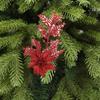 Handcraft Pine Leaves Christmas Flowers Hanging Xmas Decorative Flowers  Party Supplies