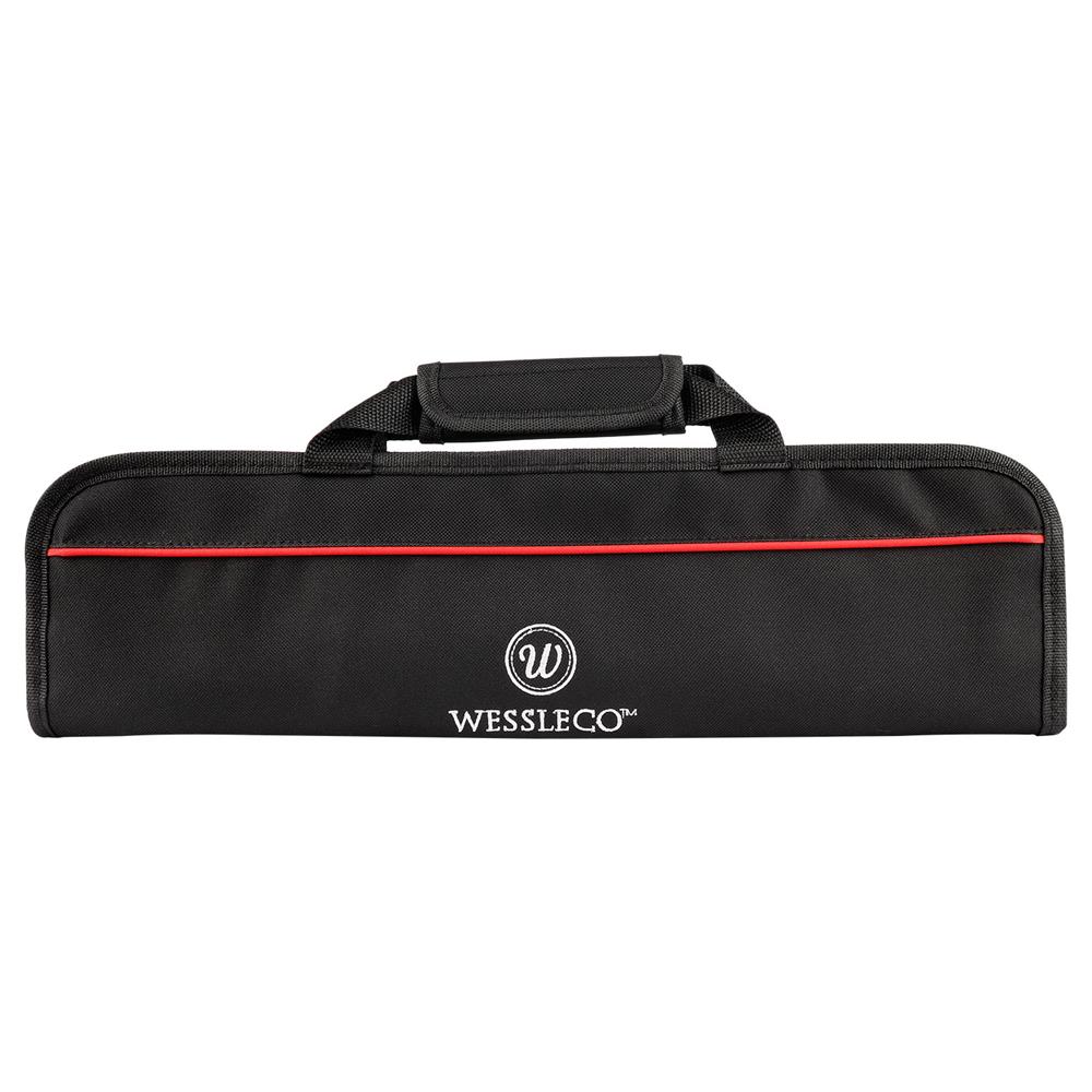 

WESSLECO Нейлоновая сумка для шеф-ножа для переноски Складной карманный кухонный чехол для хранения для школы, путешествий, вечеринок красный