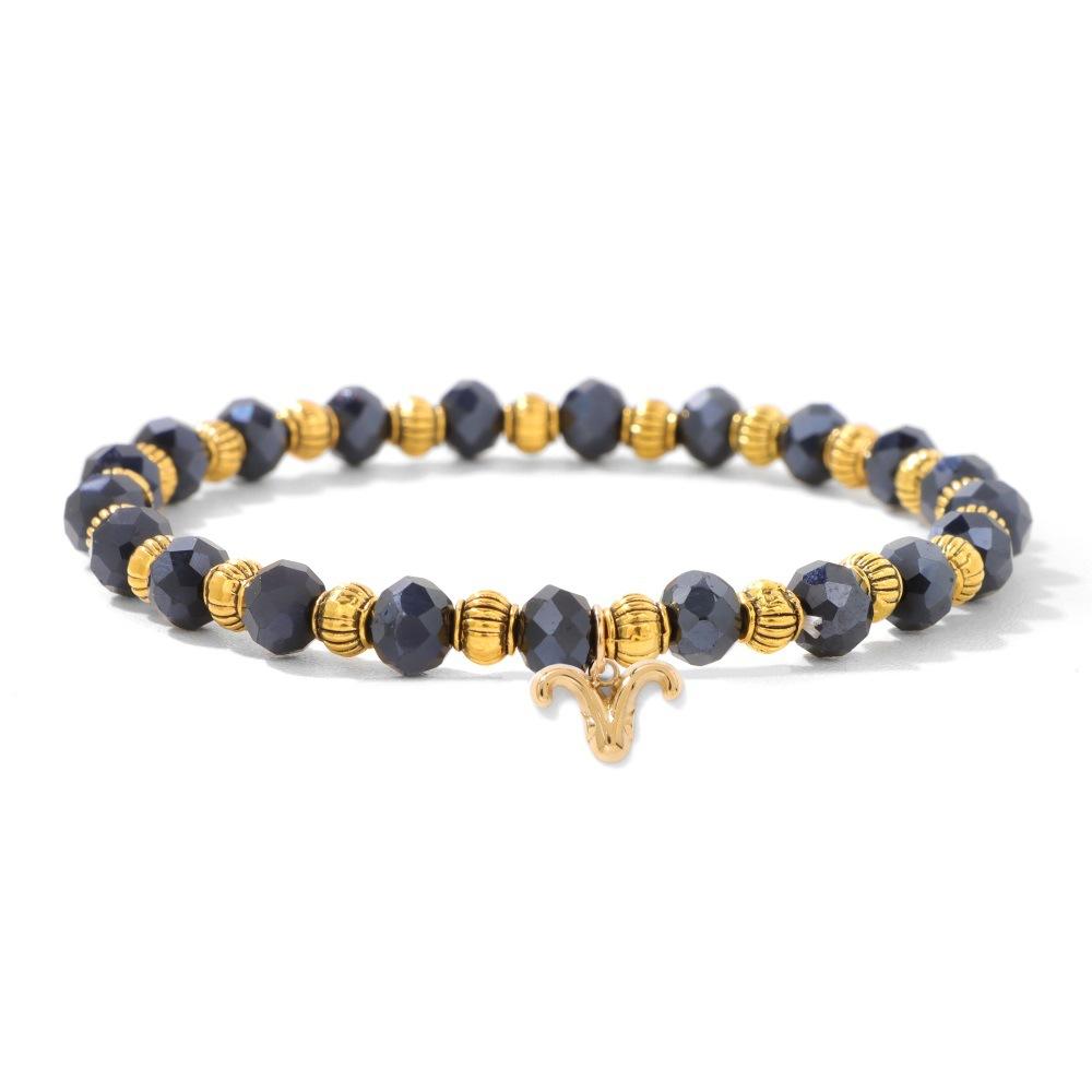 JYL TS Bracelet Couple s  Crown Design Elegant Strengthens Love & Dignity Aries