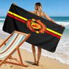 Round MUFC Rug Print Beach Towel, Large Soft Quick Dry Towel for Beach Camping Swimming