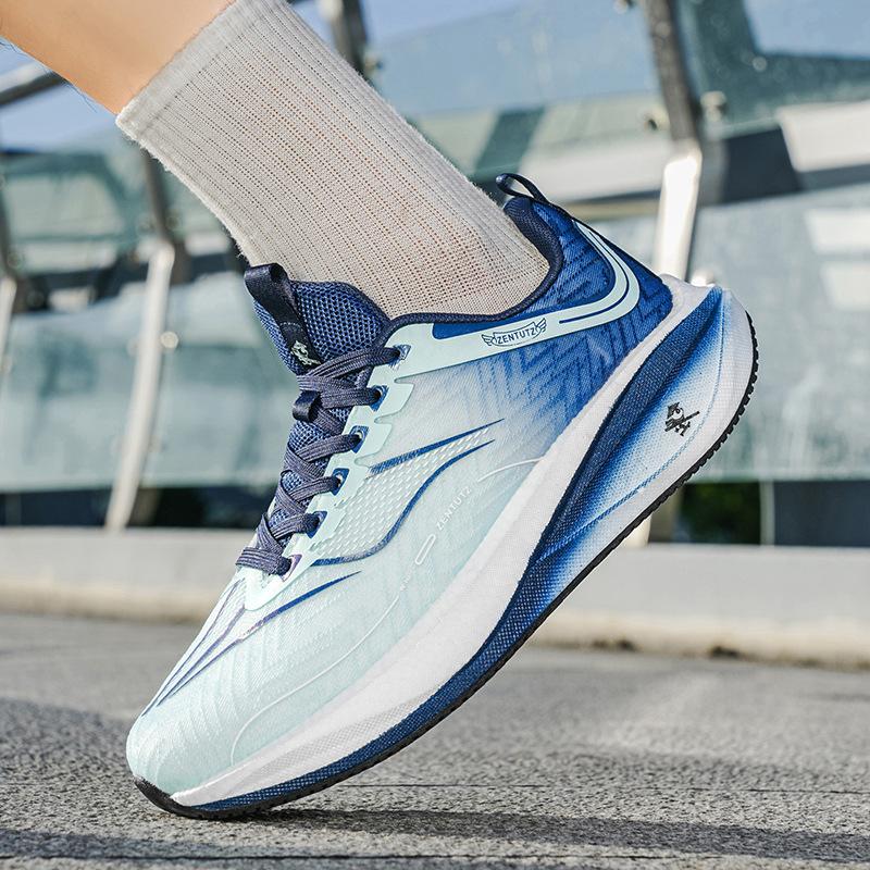 Light rebound low-top cushioning racing shoes marathon outdoor running shoes refreshing breathable sneakers