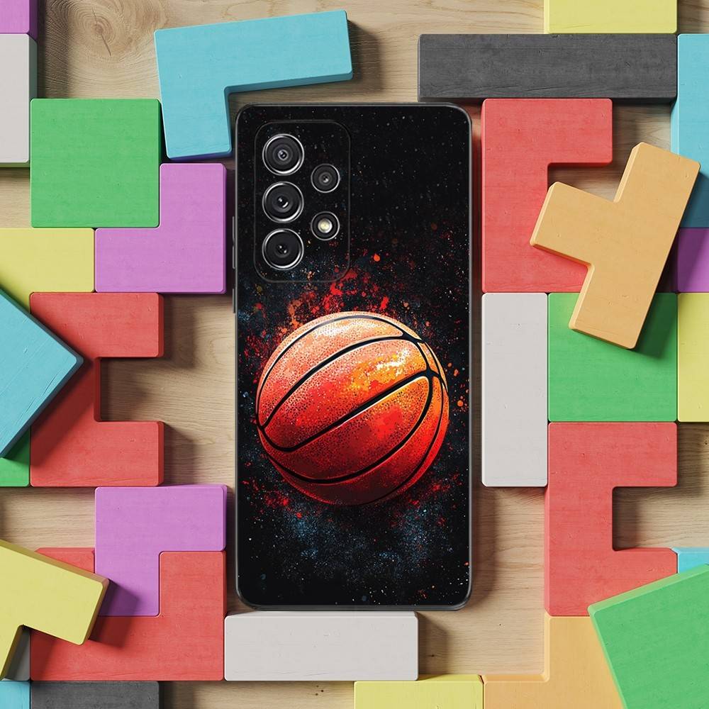 Sports Equipment Basketball Case For Samsung S22,S25,S20,S10,Plus,Ultra,S24,S23,FE,S21,S9,Lite,Soft Silicone Black