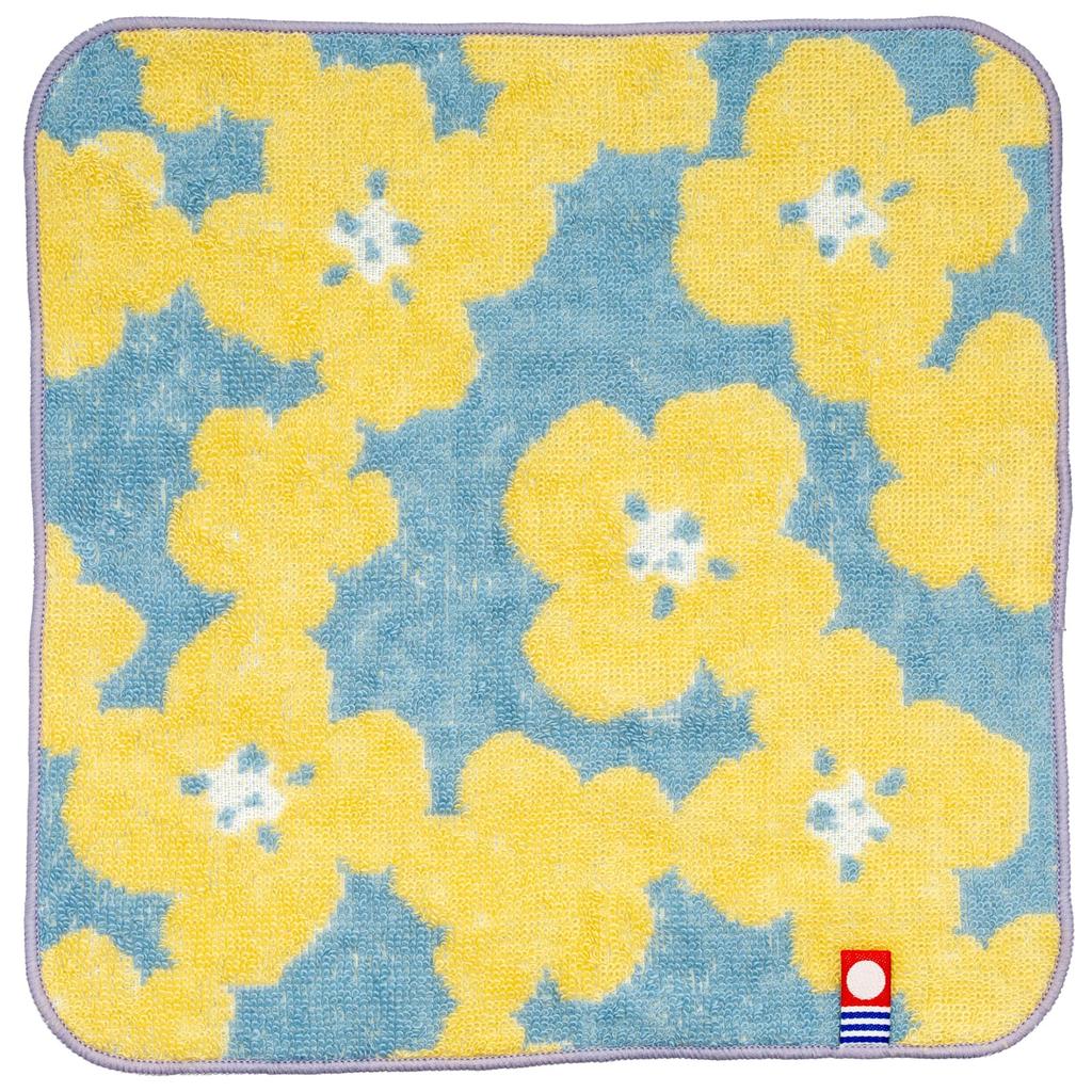 Nishio Imabari Towel Certified Hand Made In Floral Imabari Mini Towel Present Towel, Japan, 100% Cotton, 20cm, Double-Sided Pile, Absorbent, Pattern,