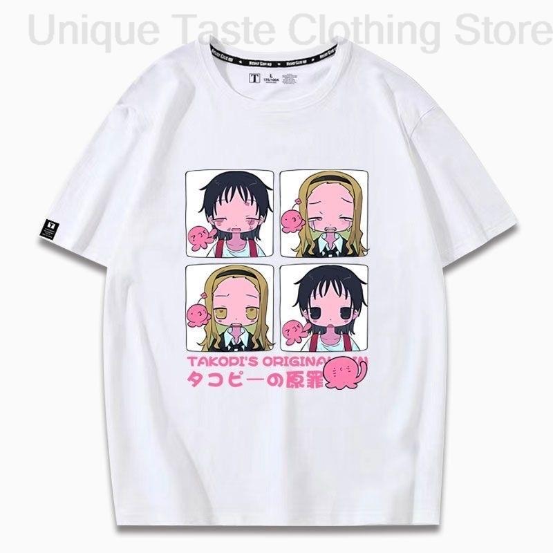 

Anime Takopis Original Sin T Shirt Fashion Cartoon Cute Tshirt Unisex Women High Quality Summer Loose Cotton Short Sleeve Tee Tops S