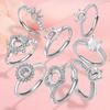 Tingxiang Bagues Ouvertes Polyvalentes à Bricoler en Argent Sterling S925 - Styles Multiples