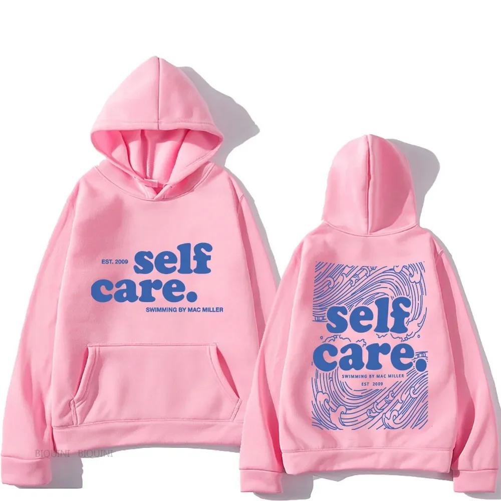 Heavy Mental Hoodie Macc Miller Self Care Sweatshirts Casual Men Long Sleeve Winter Spring Hooded Pullovers Hoodies