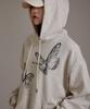 X-Ray Graphic Butterfly Over Hoodie [Oatmeal]