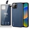 Dux Ducis Fino Case Cover Covered with Nylon Material Iphone 14 Plus Blue