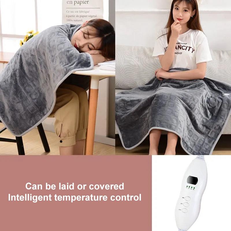 

Электрическое одеяло, согревающее одеяло, электрическое одеяло, офисный сон, накидка на колени, утолщенное теплое одеяло для студенческого общежития 80*60cm серый