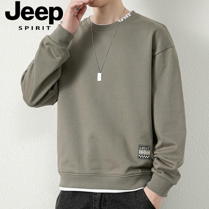 

JEEP SPIRIT Men s Crew Neck Sweatshirt L