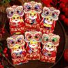 6pcs Thickened Lucky Money Bag Mixed Pattern Red Packet Cartoon Red Envelope  Wedding