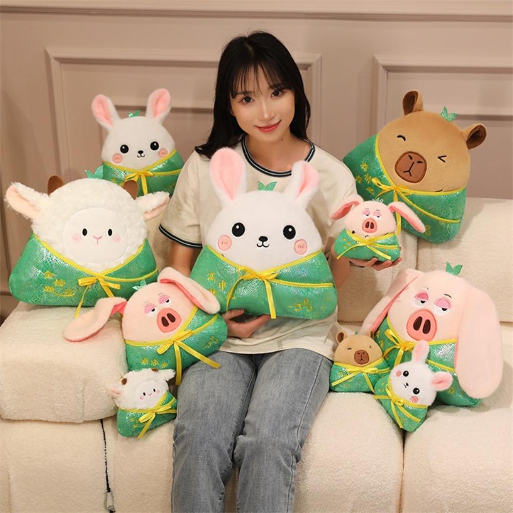Sheep Zongzi Cotton Doll Capybara Zongzi Stuffed Doll Lovely Zongzi Plush Toy  Dragon Boat Festival