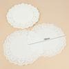 100pcs White Round Lace Paper Doilies Coaster Placemat Cake Mat DIY Gift Packaging Craft Wedding Birthday Party Table Decoration
