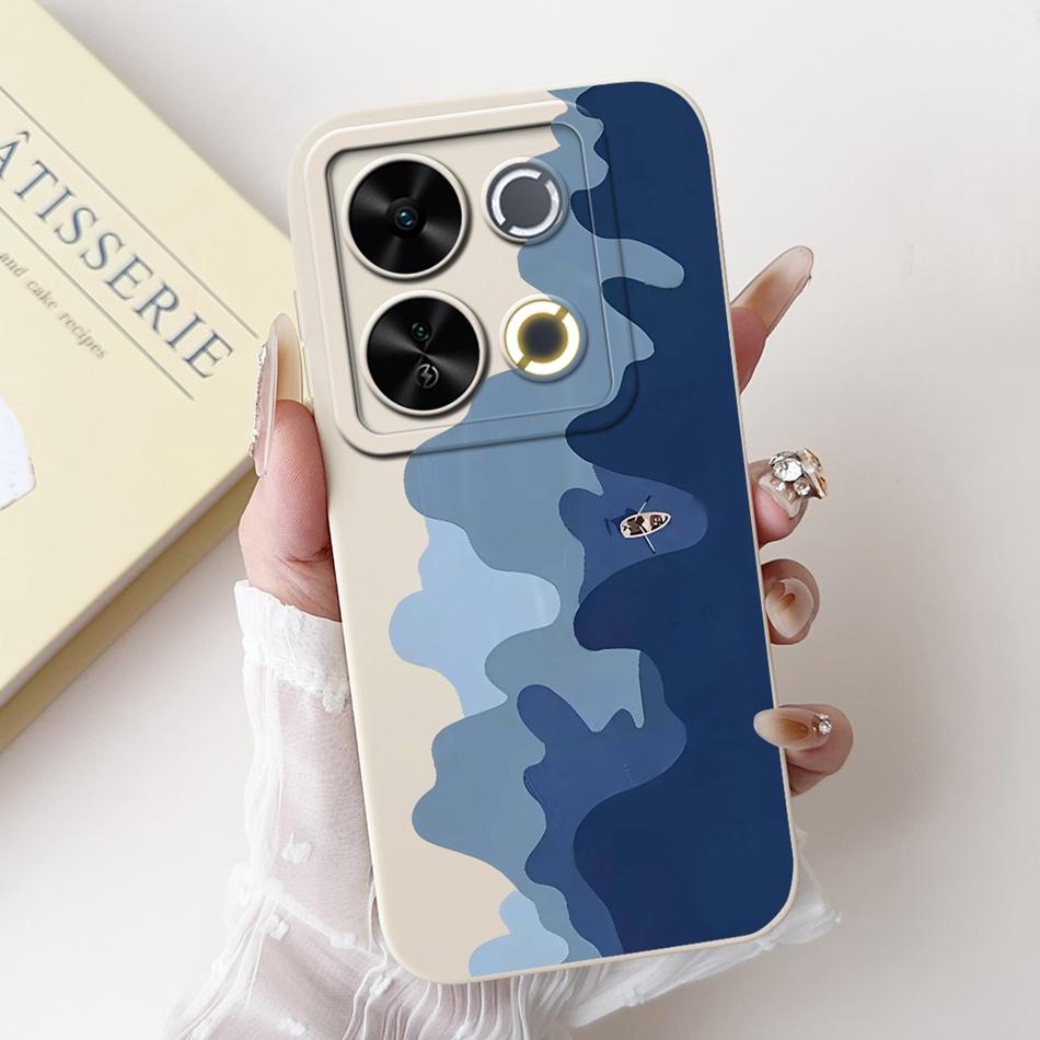 For ITEL P65 New Fashion Dusk Beach Painting Case For Itel P671L ItelP65 4G Soft Silicone Shockproof Phone Cases