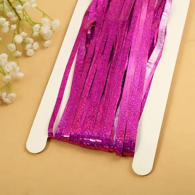 Party Metallic Tinsel Foil Fringe Curtains Backdrop for Birthday New Year Eve Party Photo Rain Curtain Festival Wedding Decor
