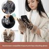 Thick Leopard Print Gloves Windproof Cycling Mittens All-Match Women Gloves Outdoor
