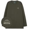 ASTRAL PROJECTION Signature Logo Oversized Long Sleeve T-Shirt_Khaki