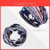 Berretto estivo in maglia con stampa floreale, protezione solare e traspirabilità, per giovani e adulti