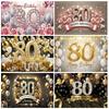 Goldener Ballon-Hintergrund, Banner, heller Diamant-Hintergrundzubehör, Happy Birthday Partydekorationen, Geschenke, Foto-Shooting-Accessoires usw.