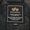 ALPHA INDUSTRIES Long sleeve Batting jacket L Quilted back logo Men's Used