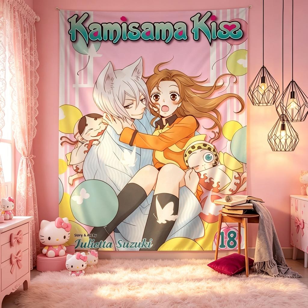 Kamisama Kiss Wall Ging Tapestry Hippie Wall Ging Dormitory Wall Ging Bed Sheet Dormitory Bedro Decor