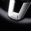 IPOAB1 Car Steering Wheel Metal AMG Logo Sticker 3D Decoration For Mercedes Benz AMG W223 W213 W206 W464 W247 W167 W166 W222 W205 W204