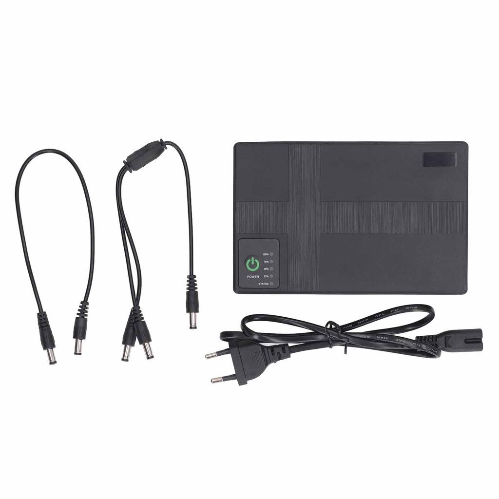 UPS Battery Backup 10400mAh 5V 9V 12V 2A POE 15V 24V 1A Output Uninterruptible Power Supply 85-265V EU Plug