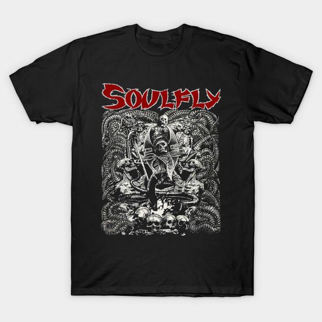 

Men Black Print T-shirt Best Seller Of Soulfly Vol. 09 No-Cut Transfer Paper Print Cotton Tshirt L чорний