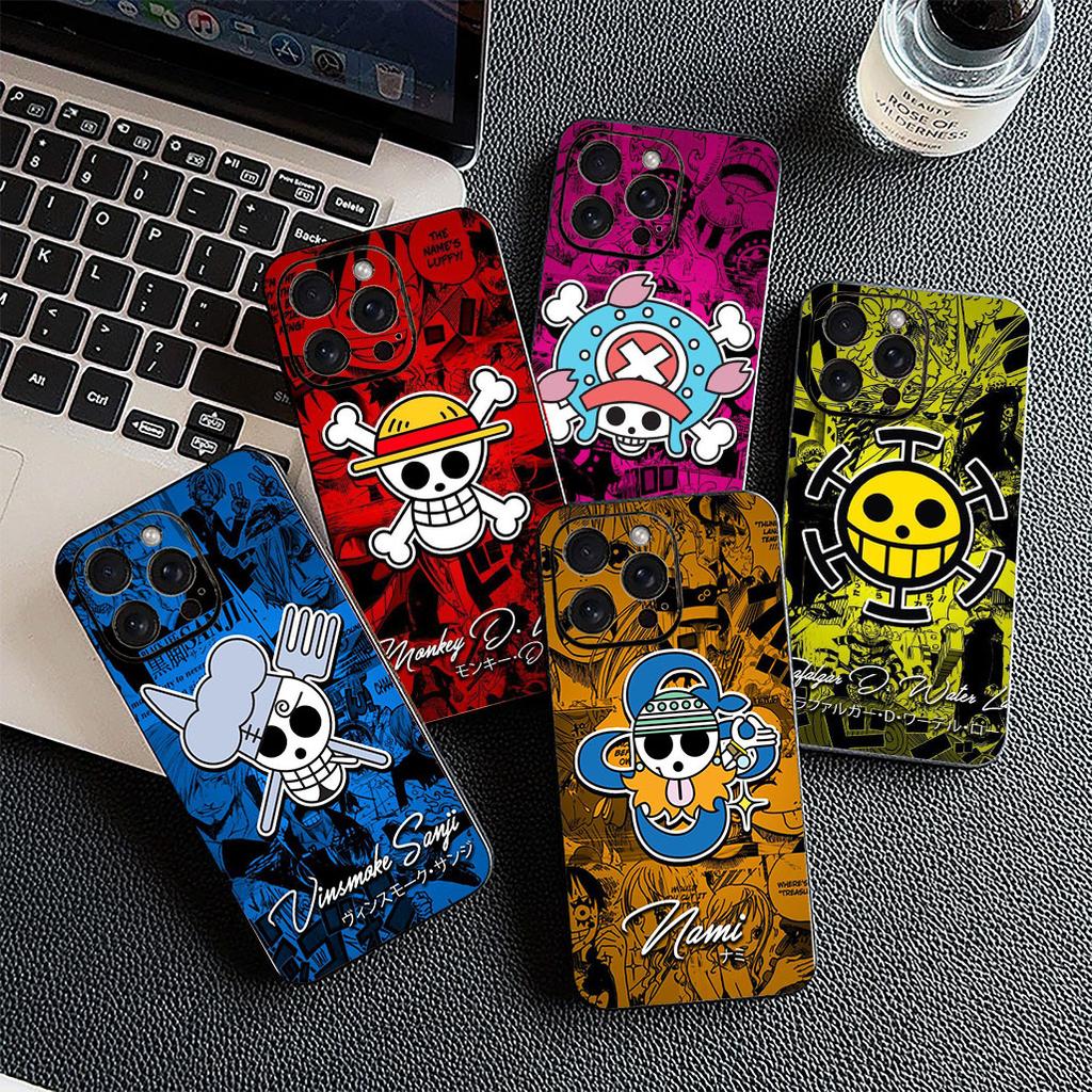 ONE Luffy PIECE Logo Law Phone Cover for Apple iPhone 12 13 Pro Max Mini ProMax X XR 17E 13Mini Protective Case