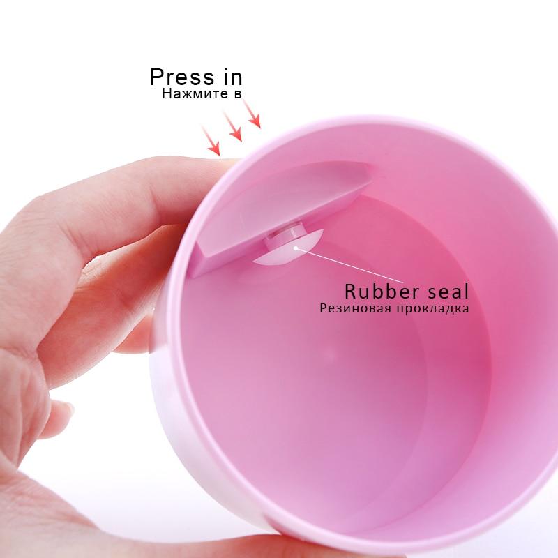 1 Pcs Matte Fashion Eyelash Glue Storage Tank Container Adhesive Stand Activated Carbon Sealed Storage Jar