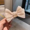 Celebrity Style Bowknot Hairpin - Elegant Hair Clip with Ball Head Design for Women