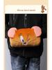 Tom und Jerry Winter Plüsch Handwärmer Kissen - Gemütliches Tom-Katze & Jerry-Maus Nickerchen Kissen
