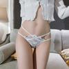 Men'S Lace Sissy Pouch Panties Lingerie Low Rise T-Back Thongs G String See Through Bikini Briefs Femboy Crossdresser Underwear