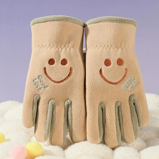 

Kids Winter Windproof Gloves - Velvet-Lined, Thick, Warm for Boys & Girls Ages 6-12, Ideal for Cycling