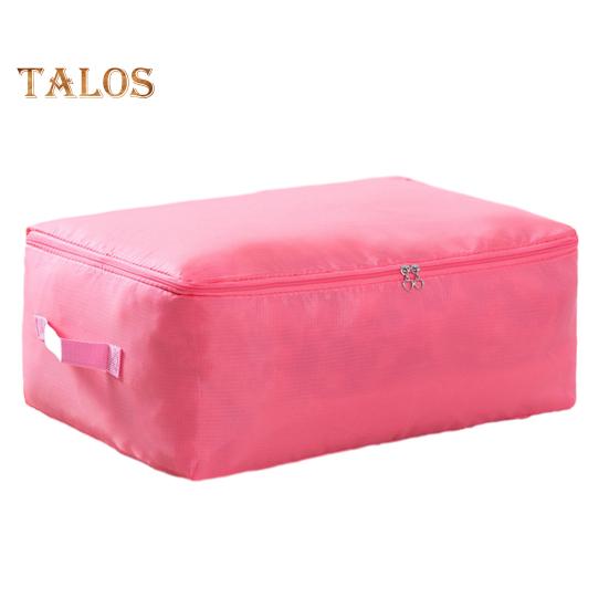 Quilt Storage Bag with 2-Way Zipper Blankets Clothing Organizer Bag Space-saving Moving Bag for